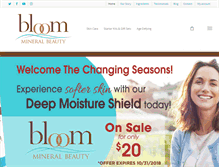Tablet Screenshot of bloommineralbeauty.com